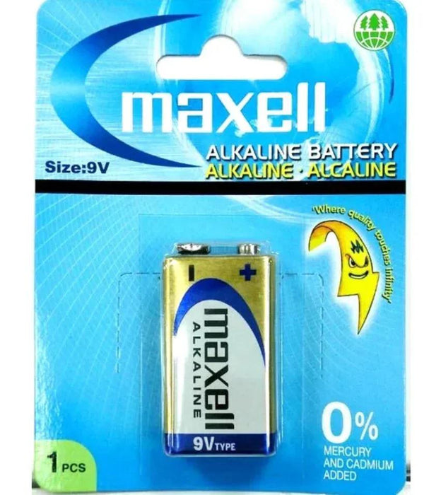 Maxell 9V Battery Alkaline Battery - LX2001 - Homewares, Outdoor, Phone Accessories, Cases, Speakers, Headphones + More -