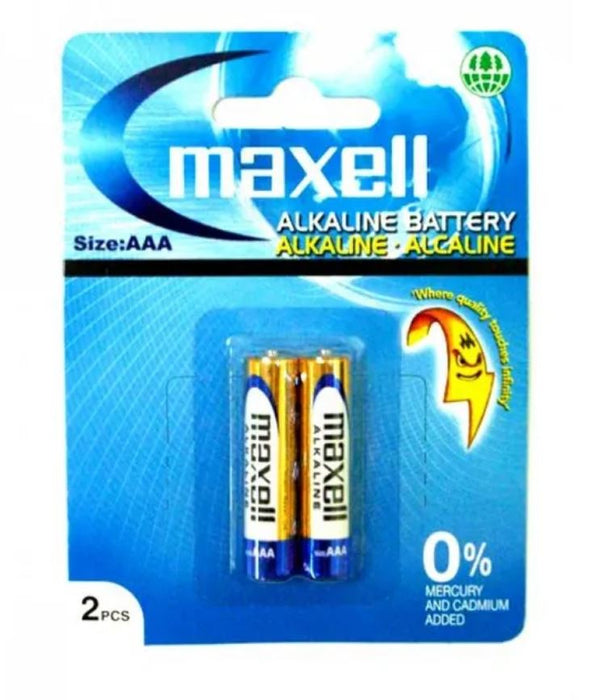 Maxell AAA Alkaline Batteries 2 Pack LR03GD-2B