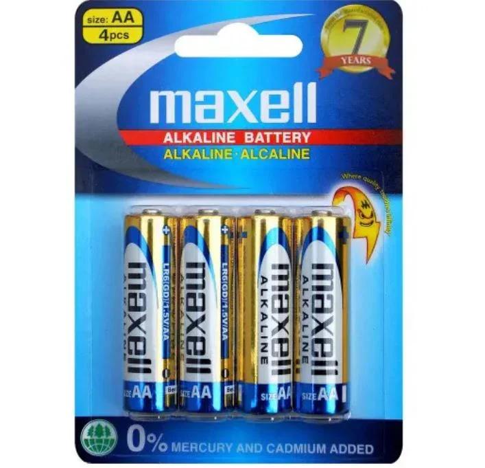Maxell Alkaline Batteries AA 4 Pack LR6GD-4B - LX2001 - Homewares, Outdoor, Phone Accessories, Cases, Speakers, Headphones + More -