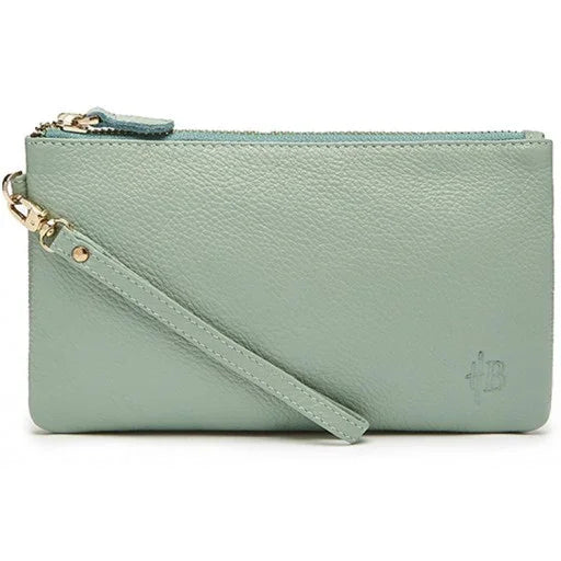 MightyPurse Large Leather Bag with 4000mAh Battery Pack - Powder Blue - LX2001 - Homewares, Outdoor, Phone Accessories, Cases, Speakers, Headphones + More -