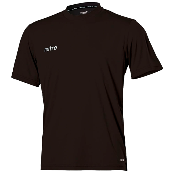 Mitre Metric Short Sleeve Football Soccer Black Jersey - Small T60101-BA1-S