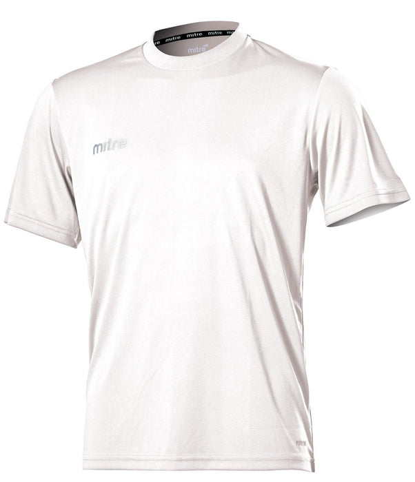 Mitre Metric Short Sleeve Football Soccer White Jersey - Large T60101-WA1-L