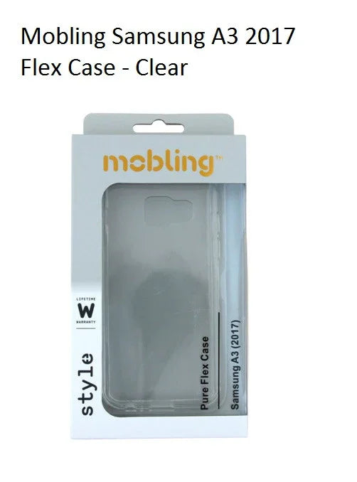 Mobling Samsung A3 2017 Flex Case - Clear - LX2001 - Homewares, Outdoor, Phone Accessories, Cases, Speakers, Headphones + More -