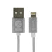 Moki 10cm USB-A to Lightning SynCharge Braided Charge & Sync Cable - Silver ACC-MSTLCAPO - LX2001 - Homewares, Outdoor, Phone Accessories, Cases, Speakers, Headphones + More -