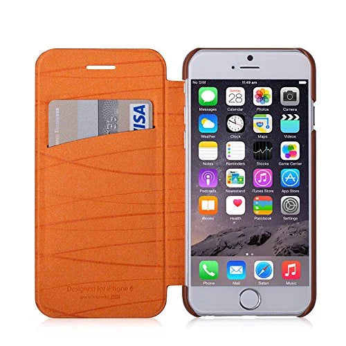 Momax Apple iPhone 6 6S Elite Flip Case - Brown - LX2001 - Homewares, Outdoor, Phone Accessories, Cases, Speakers, Headphones + More -