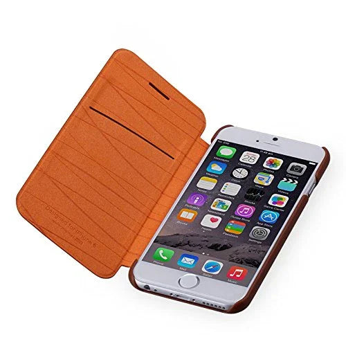 Momax Apple iPhone 6 6S Elite Flip Case - Brown - LX2001 - Homewares, Outdoor, Phone Accessories, Cases, Speakers, Headphones + More -