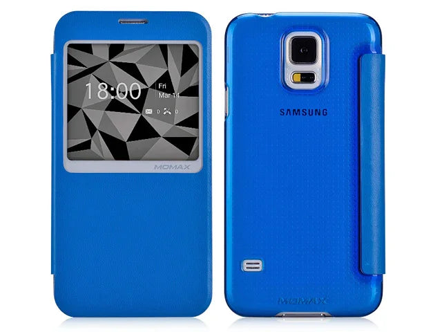 Momax Samsung Galaxy S5 Flip View Case GLASS SP - LX2001 - Homewares, Outdoor, Phone Accessories, Cases, Speakers, Headphones + More -
