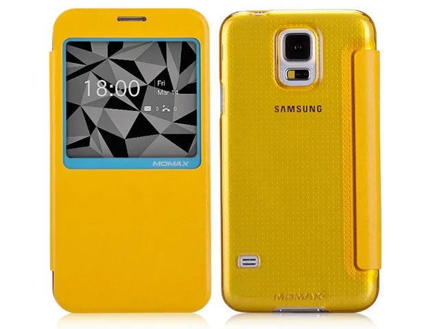 Momax Samsung Galaxy S5 Flip View Case GLASS SP - LX2001 - Homewares, Outdoor, Phone Accessories, Cases, Speakers, Headphones + More -