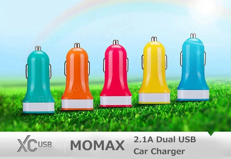Momax XC USB 2.1A Car Charger - Pink SXSP - LX2001 - Homewares, Outdoor, Phone Accessories, Cases, Speakers, Headphones + More -