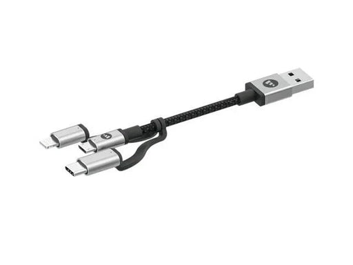 Mophie Tri-Tip USB-C Micro USB Lightning Cable (1m) - Black 409903220 848467093773 - LX2001 - Homewares, Outdoor, Phone Accessories, Cases, Speakers, Headphones + More -