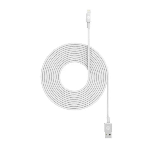 Mophie USB-A to Lightning Cable (3m) - White 409903215 848467093728 - LX2001 - Homewares, Outdoor, Phone Accessories, Cases, Speakers, Headphones + More -