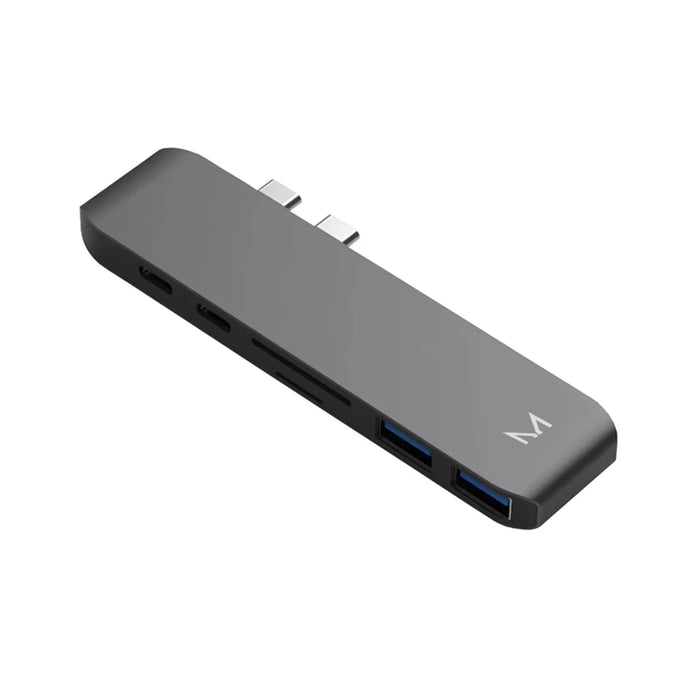 Moyork Lynk 2 x USB-C Adapter HDMI + 2 x USB-A / USB-C / TB3 / TF/SD-SG - Space Grey MOYO-LY-2CSG - LX2001 - Homewares, Outdoor, Phone Accessories, Cases, Speakers, Headphones + More -