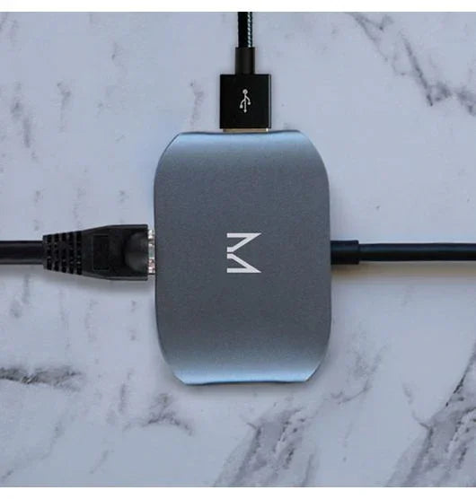 Moyork Lynk USB-C Adapter w/ RJ45 + 2 x USB-A - Space Grey MOYO-LY-RASG - LX2001 - Homewares, Outdoor, Phone Accessories, Cases, Speakers, Headphones + More -