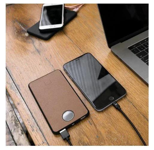 Moyork WATT 6,000mAh Genuine Leather Power Bank - Sudan Brown MOYO-WA-60RB - LX2001 - Homewares, Outdoor, Phone Accessories, Cases, Speakers, Headphones + More -