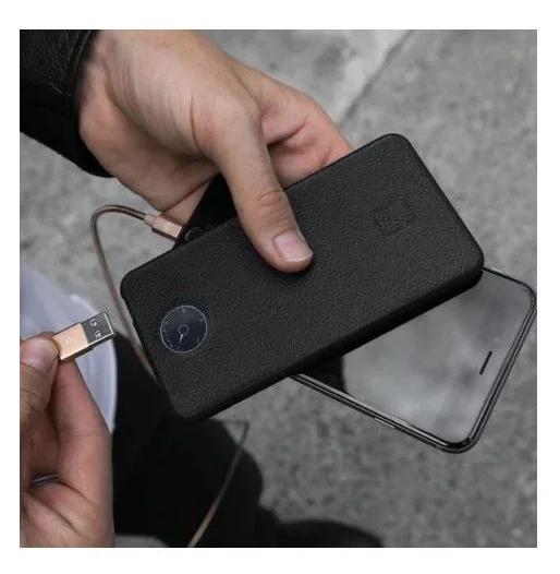 Moyork WATT 6,000mAh Genuine Leather Power Bank - Raven Black MOYO-WA-60BB - LX2001 - Homewares, Outdoor, Phone Accessories, Cases, Speakers, Headphones + More -