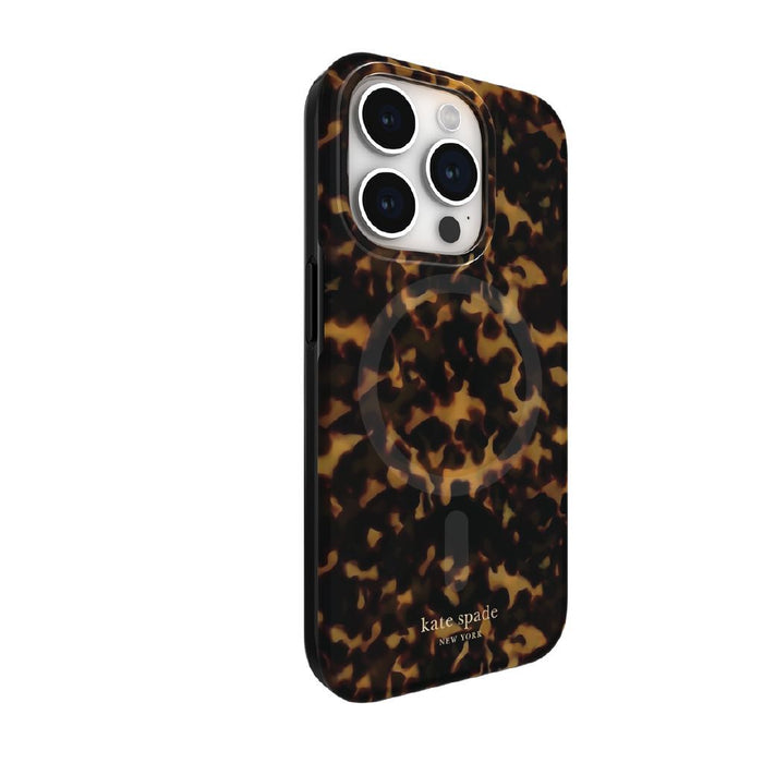 Kate Spade Protective MagSafe iPhone 15 Pro Case - Transparent Tortoiseshell