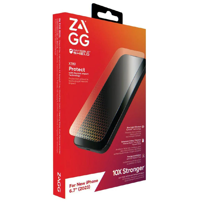 InvisibleShield Glass XTR3 Screen Protector iPhone 15 Plus - Clear - LX2001 - Homewares, Outdoor, Phone Accessories, Cases, Speakers, Headphones + More -