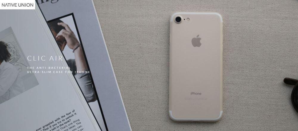 Apple iPhone 7 Plus NATIVE UNION Clic Air Case CLIC-CLE-AIR-7P CLIC-SMO-AIR-7P - LX2001 - Homewares, Outdoor, Phone Accessories, Cases, Speakers, Headphones + More -