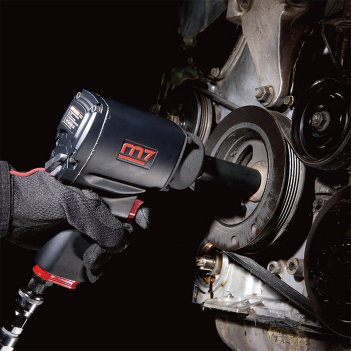 M7 Air Impact Wrench 1/2" Drive Twin Hammer Type Quiet
