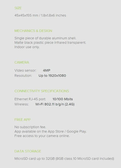 NETATMO Welcome Indoor Security Camera NSC01-P - LX2001 - Homewares, Outdoor, Phone Accessories, Cases, Speakers, Headphones + More -