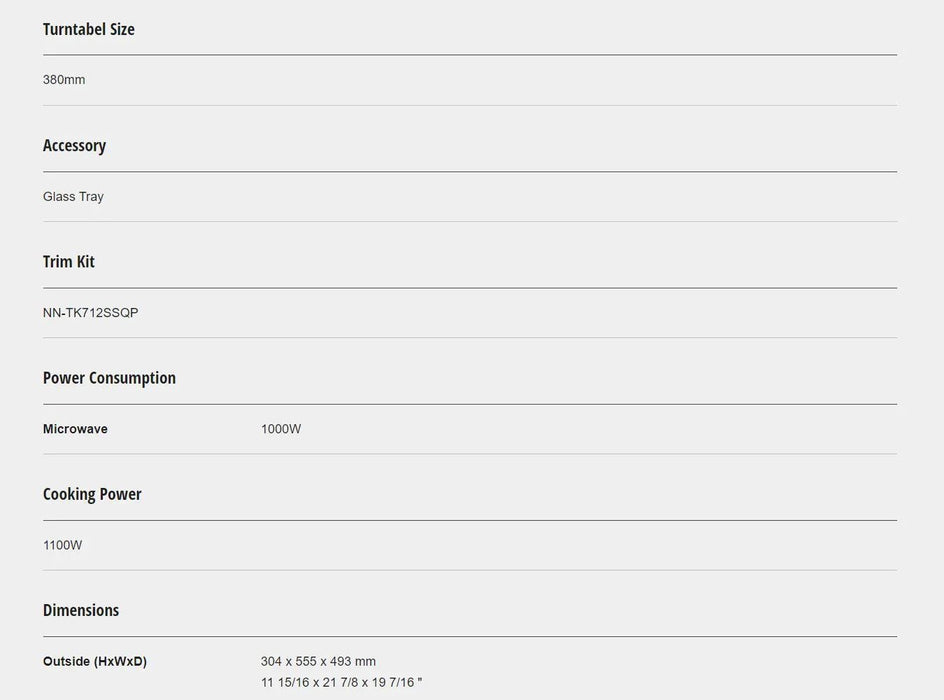 Panasonic 44L 1100W Microwave Oven with Cyclonic Inverter NN-SD79LSQPQ - LX2001 - Homewares, Outdoor, Phone Accessories, Cases, Speakers, Headphones + More -
