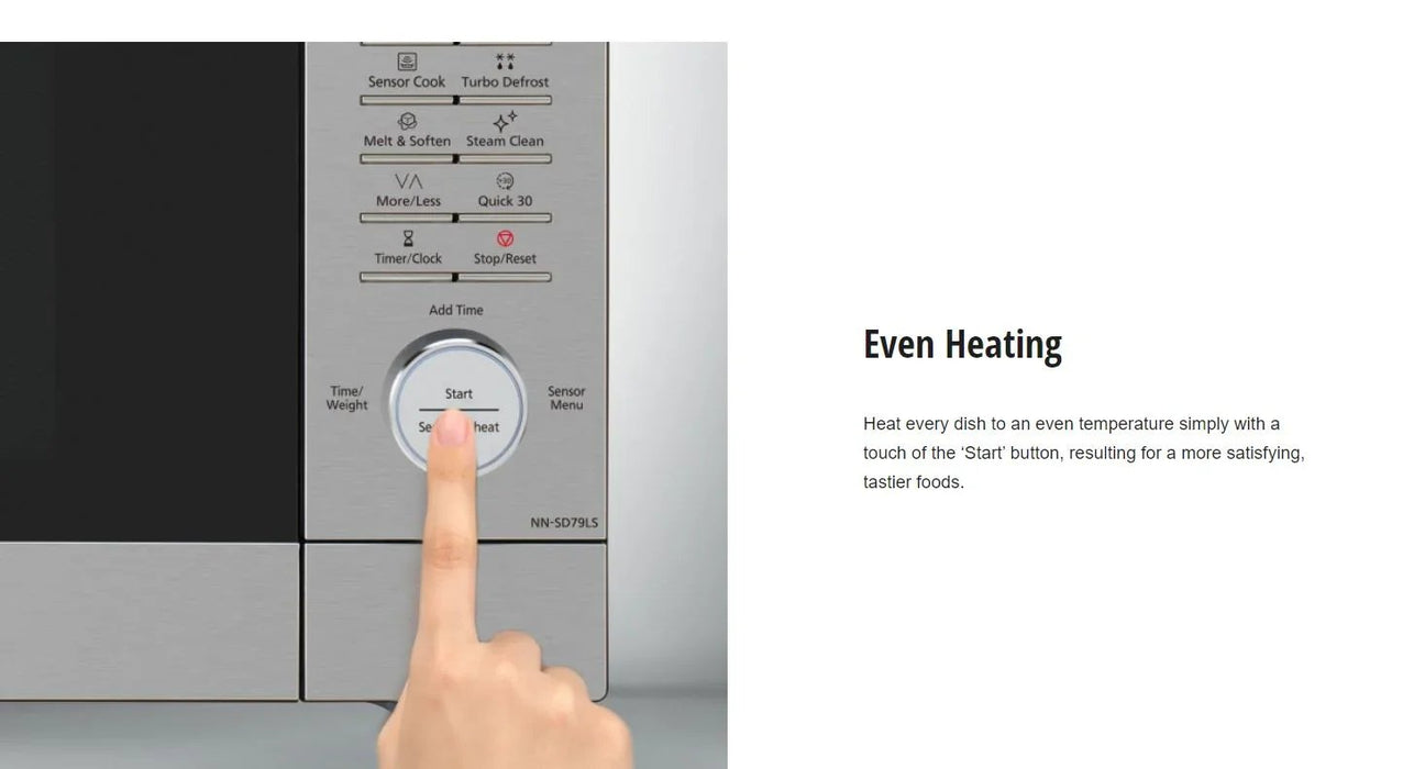 Panasonic 44L 1100W Microwave Oven with Cyclonic Inverter NN-SD79LSQPQ - LX2001 - Homewares, Outdoor, Phone Accessories, Cases, Speakers, Headphones + More -