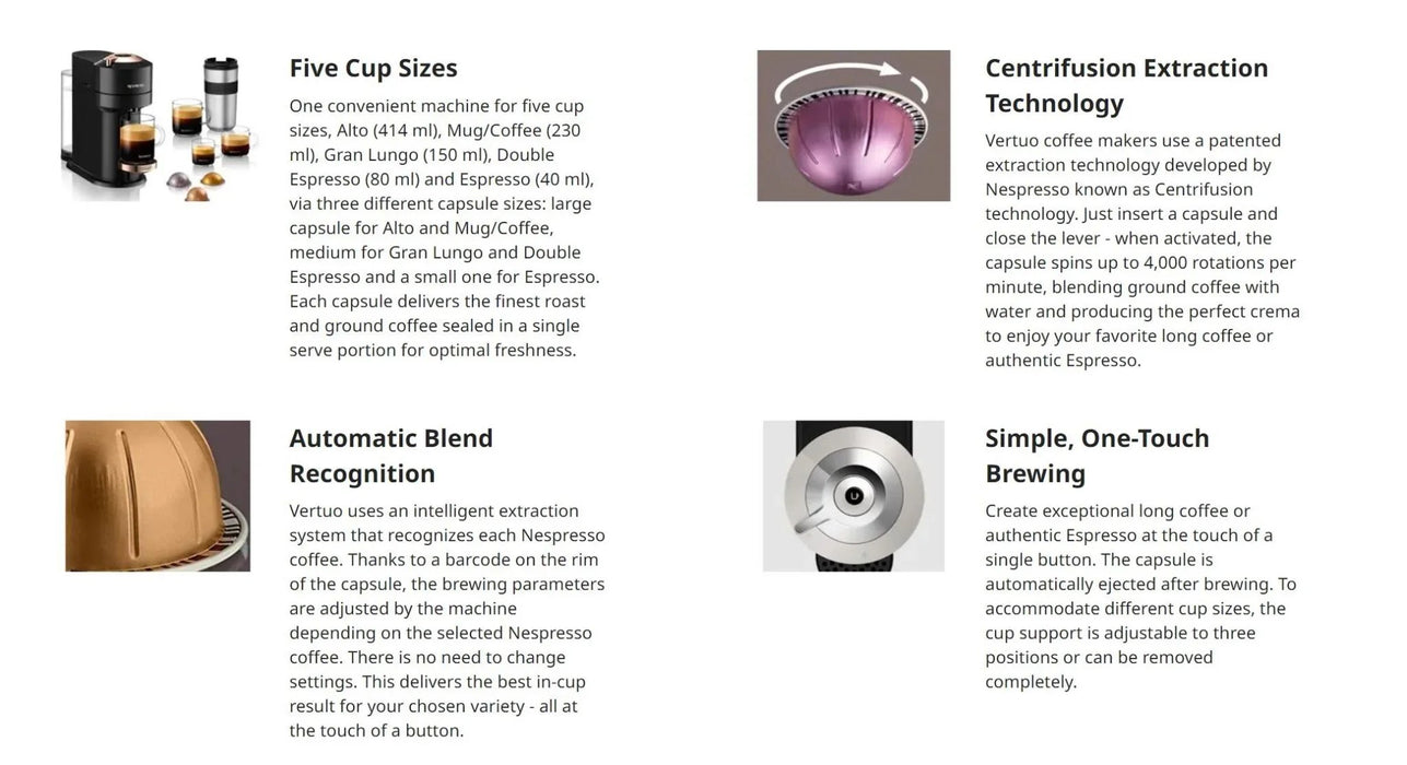 Nespresso Vertuo Next Solo Coffee Machine White ENV120W - LX2001 - Homewares, Outdoor, Phone Accessories, Cases, Speakers, Headphones + More -