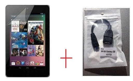 Asus Google Nexus 7 OTG Cable + Screen Protector - LX2001 - Homewares, Outdoor, Phone Accessories, Cases, Speakers, Headphones + More -