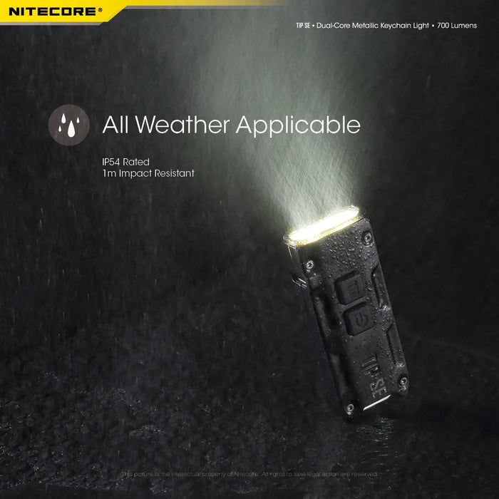 Nitecore 700 LUMEN Rechargeable KeyChain FlashLight Light - Black - LX2001 - Homewares, Outdoor, Phone Accessories, Cases, Speakers, Headphones + More -