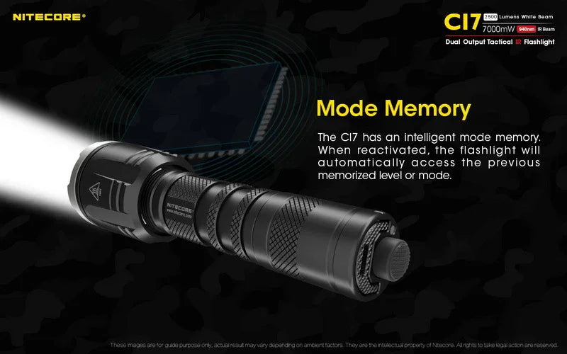 Nitecore CI7 INFRARED LED Torch - LX2001 - Homewares, Outdoor, Phone Accessories, Cases, Speakers, Headphones + More -