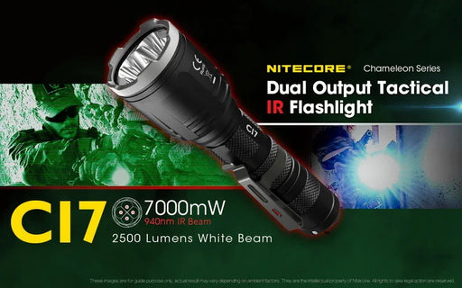 Nitecore CI7 INFRARED LED Torch - LX2001 - Homewares, Outdoor, Phone Accessories, Cases, Speakers, Headphones + More -