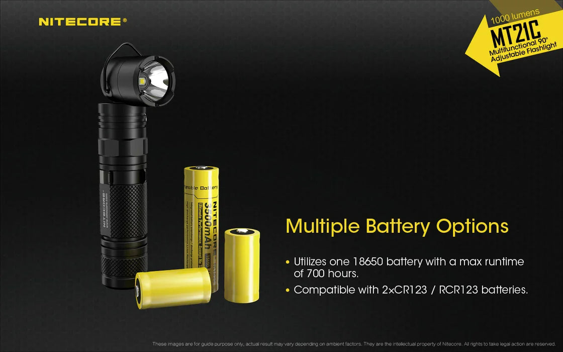Nitecore MT21C Periscope Torch - LX2001 - Homewares, Outdoor, Phone Accessories, Cases, Speakers, Headphones + More -