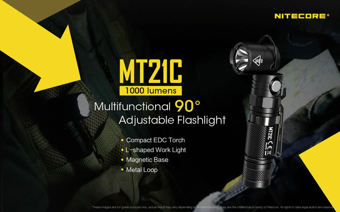 Nitecore MT21C Periscope Torch - LX2001 - Homewares, Outdoor, Phone Accessories, Cases, Speakers, Headphones + More -