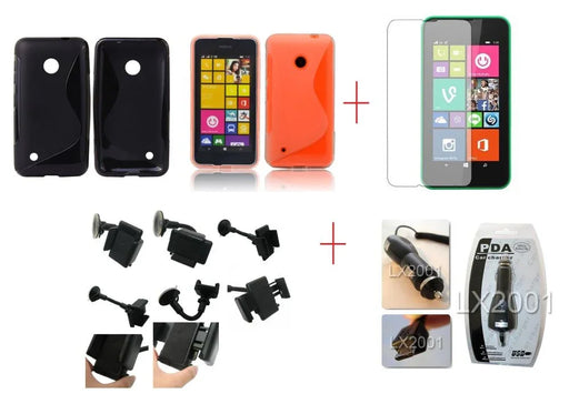 Nokia Lumia 530 Gel Case Charger Car Kit Holder - LX2001 - Homewares, Outdoor, Phone Accessories, Cases, Speakers, Headphones + More -