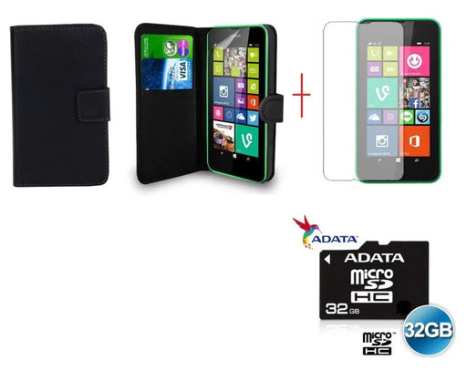 Nokia Lumia 530 Leather Case 32GB MicroSD Card - LX2001 - Homewares, Outdoor, Phone Accessories, Cases, Speakers, Headphones + More -