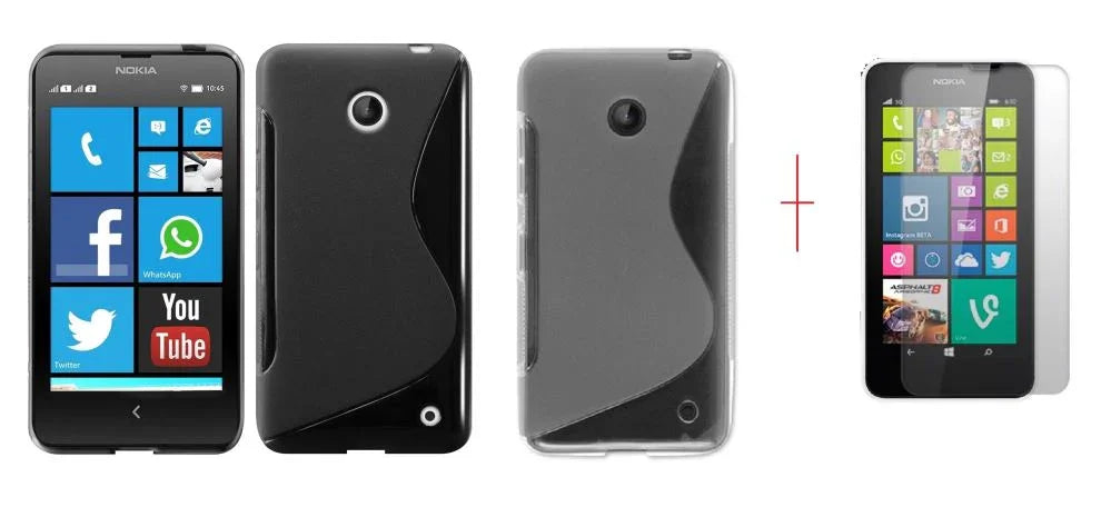 Nokia Lumia 635 Gel Case + Screen Protector - LX2001 - Homewares, Outdoor, Phone Accessories, Cases, Speakers, Headphones + More -