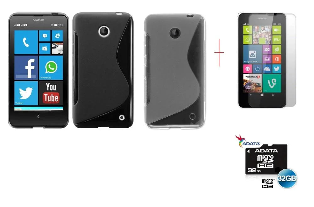 Nokia Lumia 635 Case Screen Protector 32GB MicoSD - LX2001 - Homewares, Outdoor, Phone Accessories, Cases, Speakers, Headphones + More -