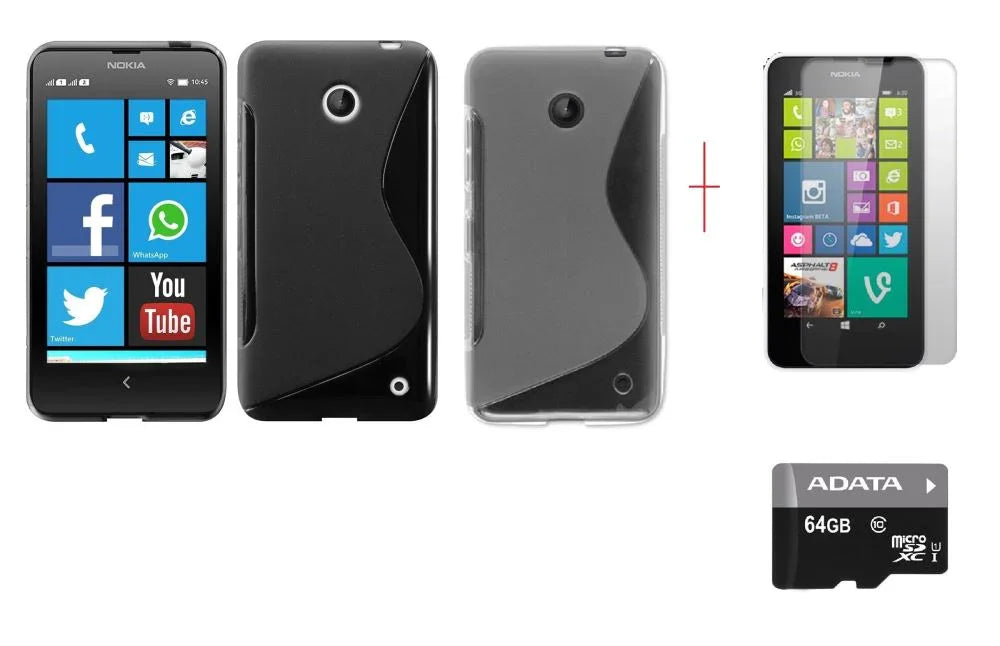 Nokia Lumia 635 Case Screen Protector 64GB MicoSD - LX2001 - Homewares, Outdoor, Phone Accessories, Cases, Speakers, Headphones + More -