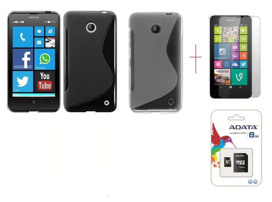 Nokia Lumia 635 Case Screen Protector 8GB MicoSD - LX2001 - Homewares, Outdoor, Phone Accessories, Cases, Speakers, Headphones + More -