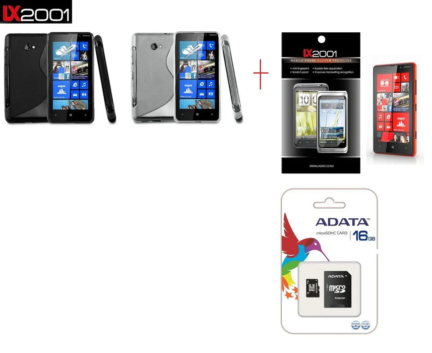 Nokia Lumia 820 Case + 16GB MicroSD Card + SP - LX2001 - Homewares, Outdoor, Phone Accessories, Cases, Speakers, Headphones + More -