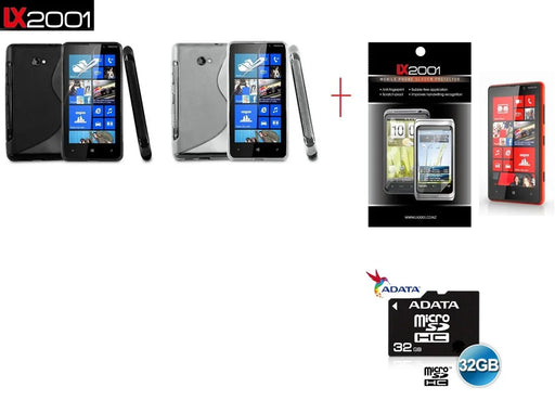 Nokia Lumia 820 Case + 32GB MicroSD Card + SP - LX2001 - Homewares, Outdoor, Phone Accessories, Cases, Speakers, Headphones + More -