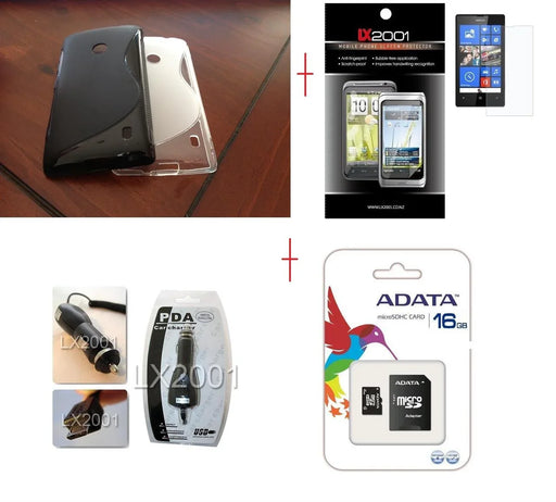 Nokia Lumia 520 Case Car Charger 16GB MicroSD - LX2001 - Homewares, Outdoor, Phone Accessories, Cases, Speakers, Headphones + More -