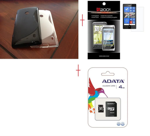 Nokia Lumia 520 Case Screen Protector 4GB MicroSD - LX2001 - Homewares, Outdoor, Phone Accessories, Cases, Speakers, Headphones + More -