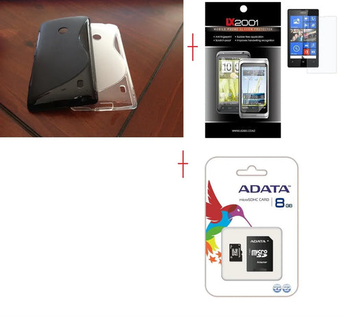 Nokia Lumia 520 Case Screen Protector 8GB MicroSD - LX2001 - Homewares, Outdoor, Phone Accessories, Cases, Speakers, Headphones + More -