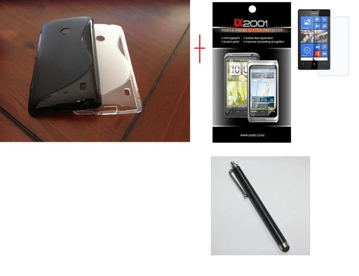 Nokia Lumia 520 Gel Case Screen Protector Stylus - LX2001 - Homewares, Outdoor, Phone Accessories, Cases, Speakers, Headphones + More -