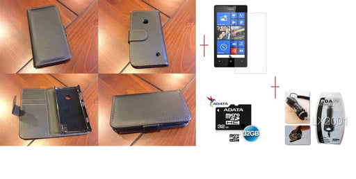 Nokia Lumia 520 Leather Case 32GB MicroSD Charger - LX2001 - Homewares, Outdoor, Phone Accessories, Cases, Speakers, Headphones + More -