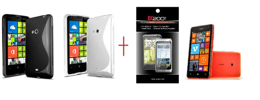 Nokia Lumia 625 Gel Case + Screen Protector - LX2001 - Homewares, Outdoor, Phone Accessories, Cases, Speakers, Headphones + More -