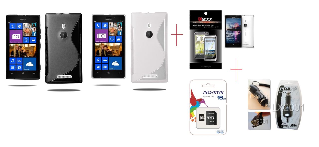 Nokia Lumia 925 Case 16GB MicoSD Card Charger SP