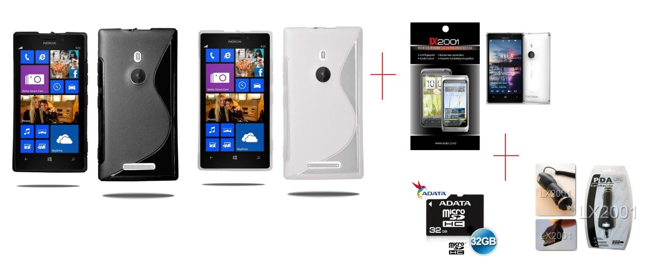 Nokia Lumia 925 Case 32GB MicoSD Card Charger SP