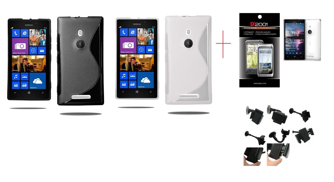 Nokia Lumia 925 Gel Case Car Kit Holder